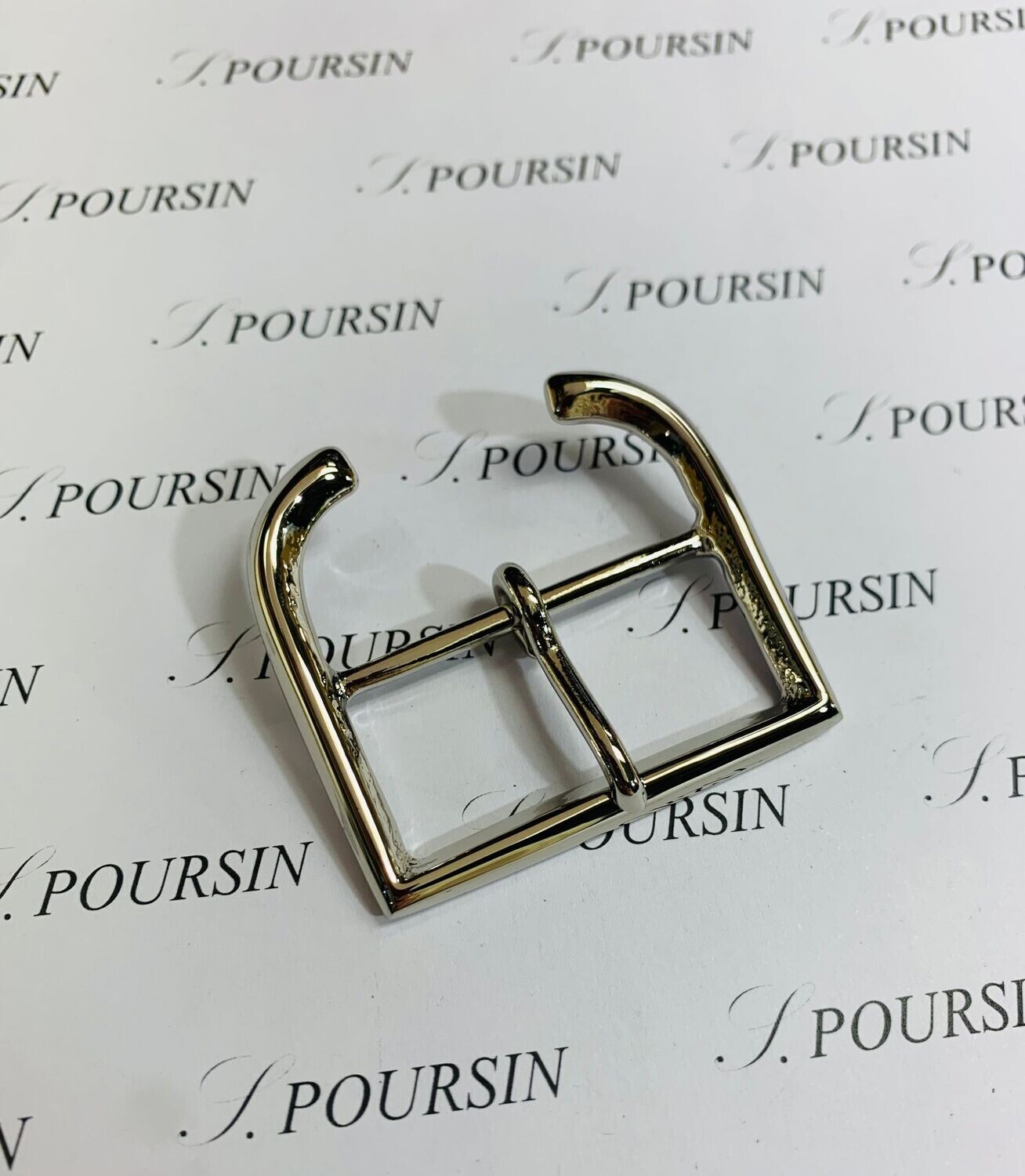 Boucle 648C/40 Laiton Poli Nickel - lot de 2 pièces