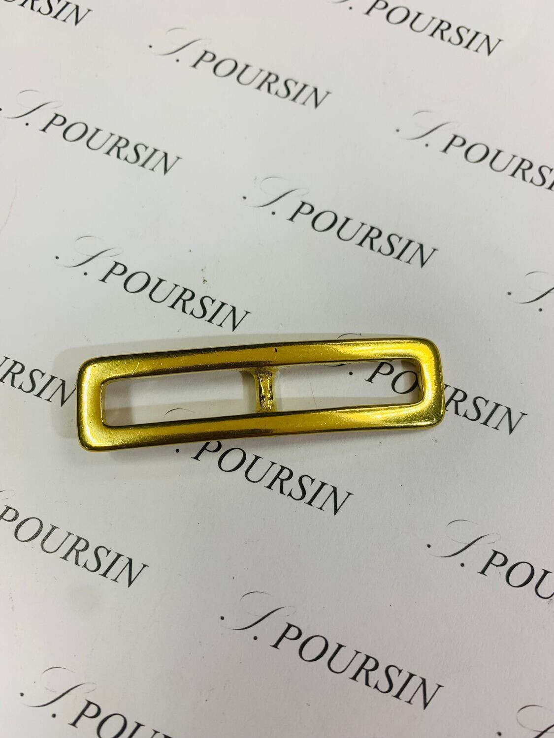 Boucle 283/07 à Tenon Laiton Poli Bille - lot de 2 pièces
