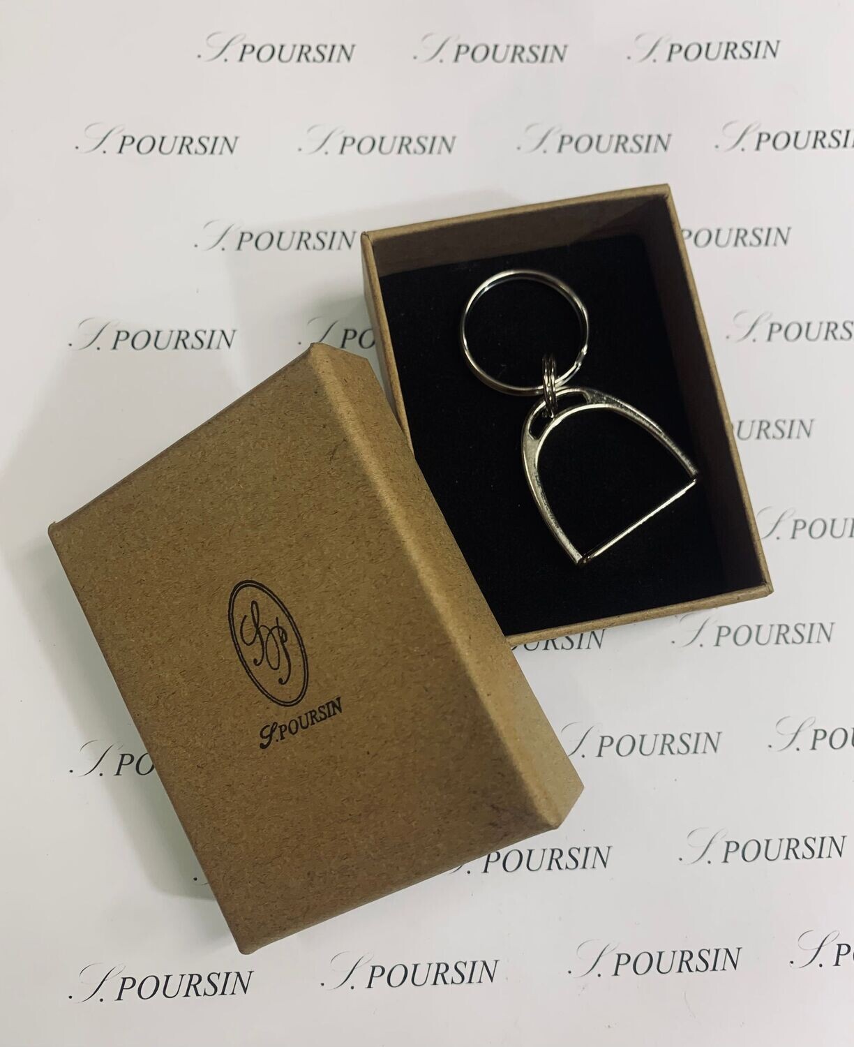 Porte Clés Etrier Nickel  - 1 pièce