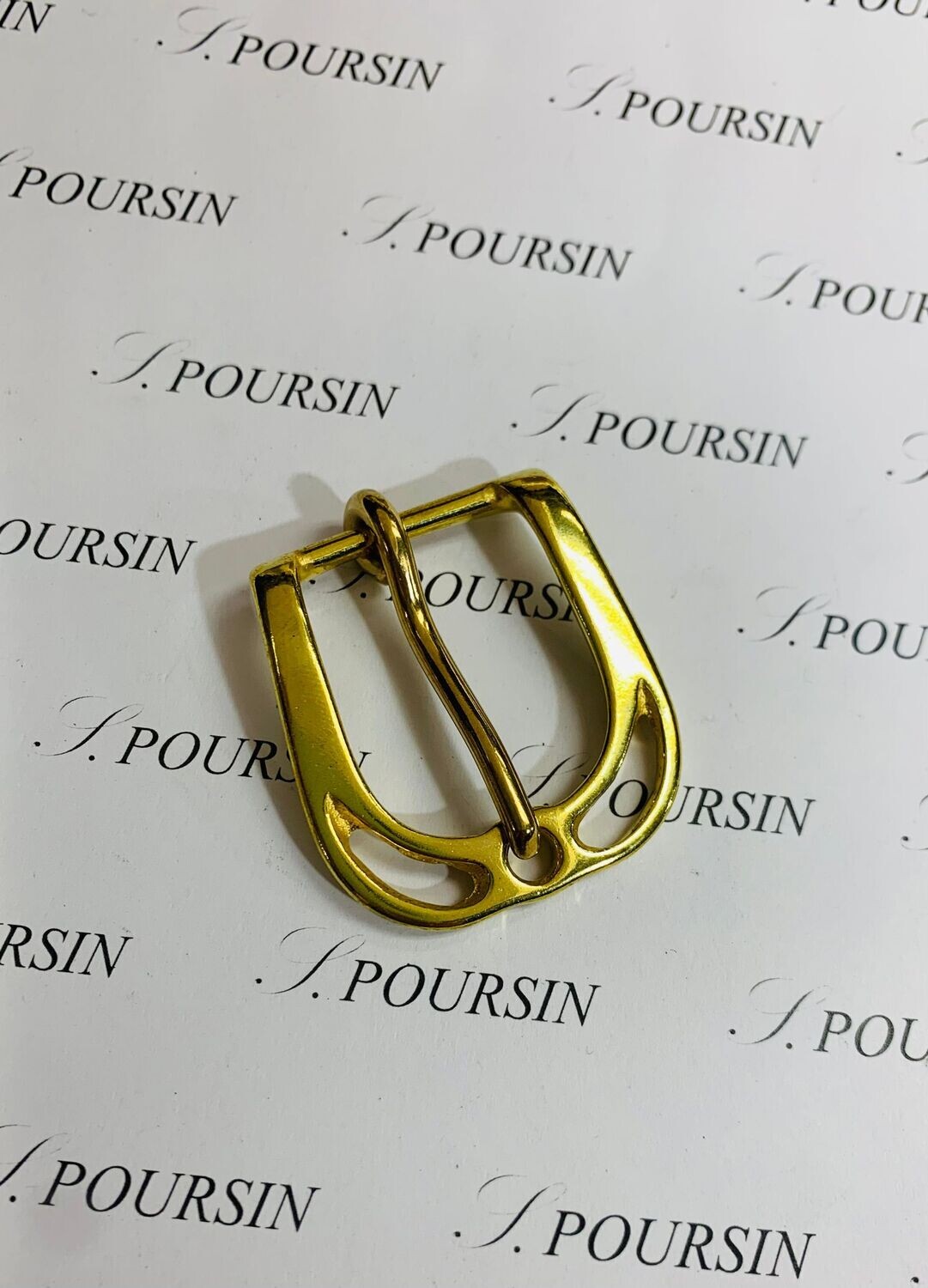 Boucle 538/25 Laiton Poli Bille  - lot de 2 pièces