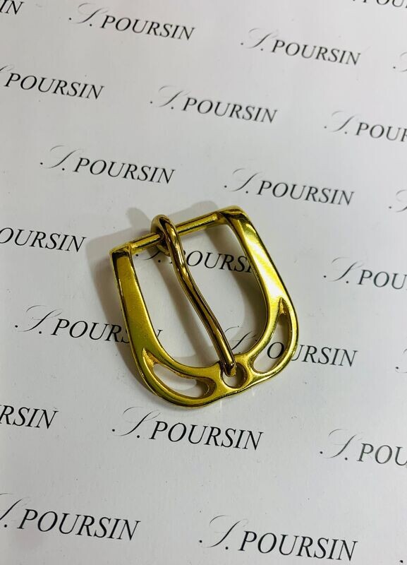 Boucle 538/25 Laiton Poli Bille  - lot de 2 pièces