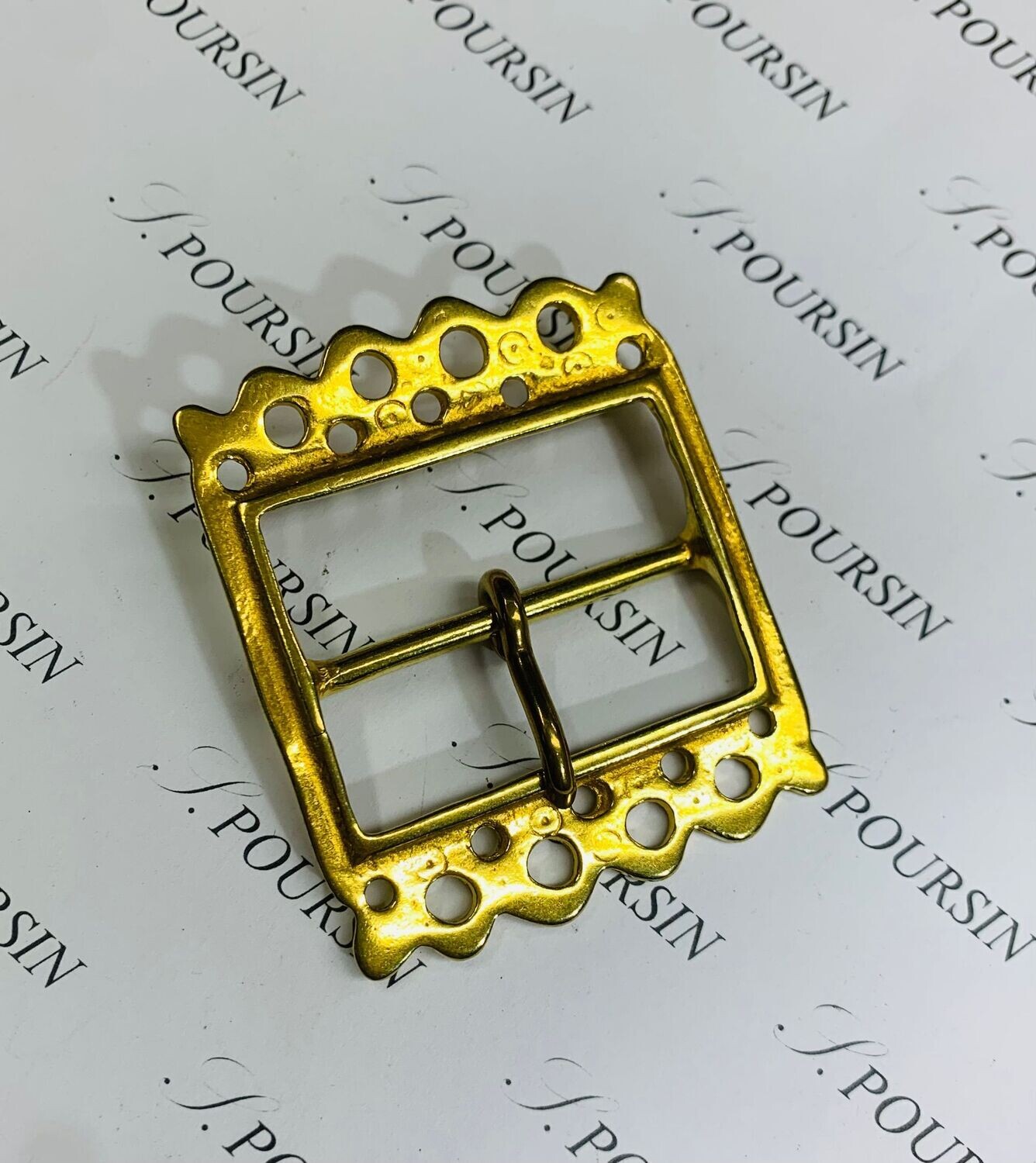 Boucle 378/40 Laiton Poli Bille - 1 pièce