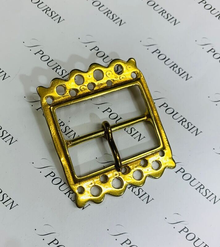 Boucle 378/40 Laiton Poli Bille - 1 pièce