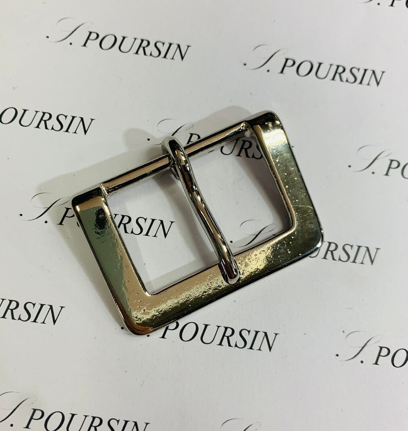 Boucle 982/35 Laiton Poli Bille Nickel - lot de 2 pièces