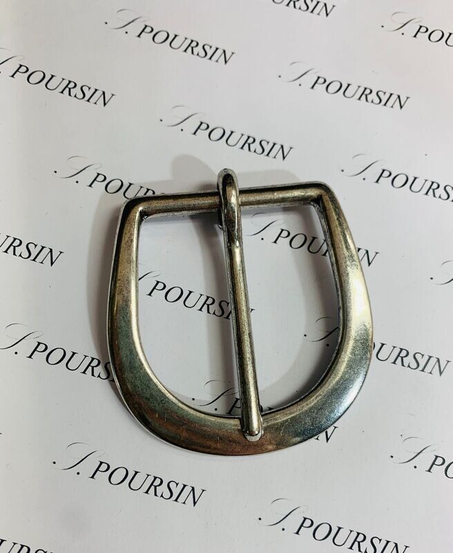 Boucle 251/40 Laiton Poli Bille Vieil Argent Clair Verni - lot de 2 pièces