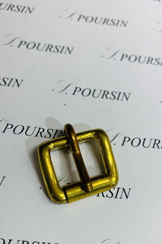 Boucle sous-ventrière 18mm CH  Laiton Poli Bille - lot de 2 pièces