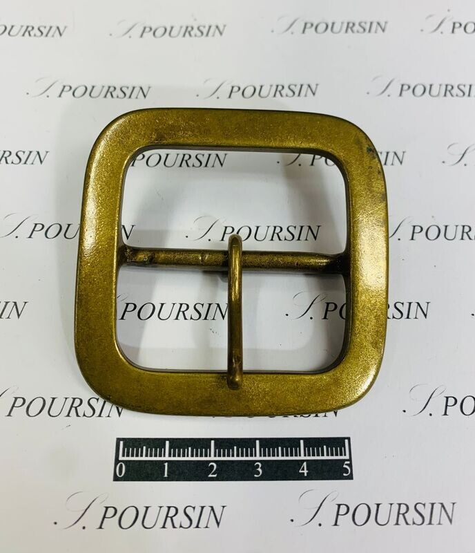 Boucle 281/50 Laiton Poli Bille Bronzé Antic Clair Verni - 1 pièce