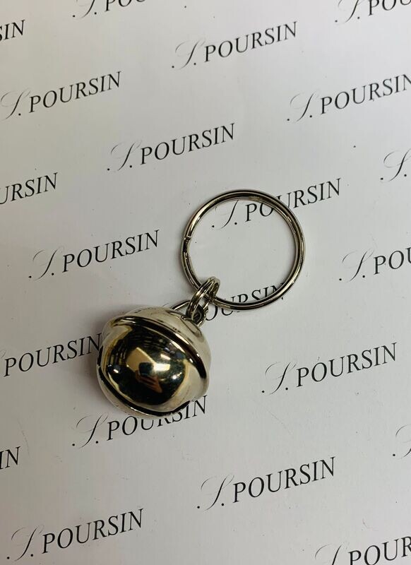 Porte Clés Grelot Nickel  - 1 pièce