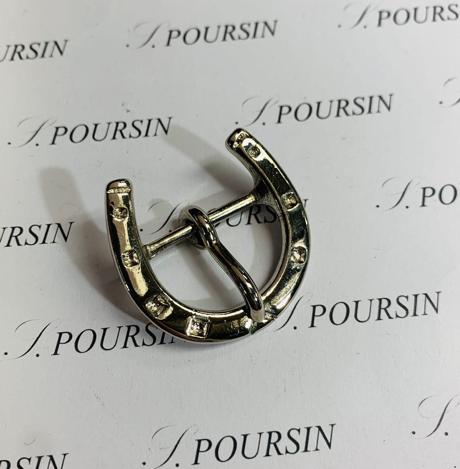 Boucle 273/25 Laiton Poli Bille Nickel - lot de 2 pièces