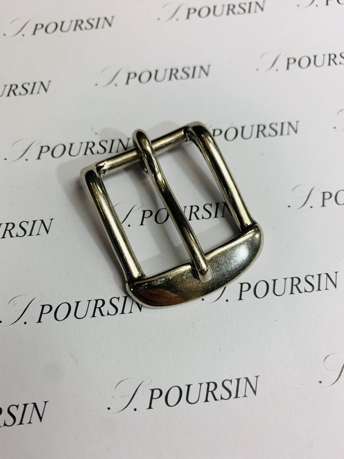 Boucle 981/25 Laiton Vieil Argent Clair Verni - lot de 2 pièces