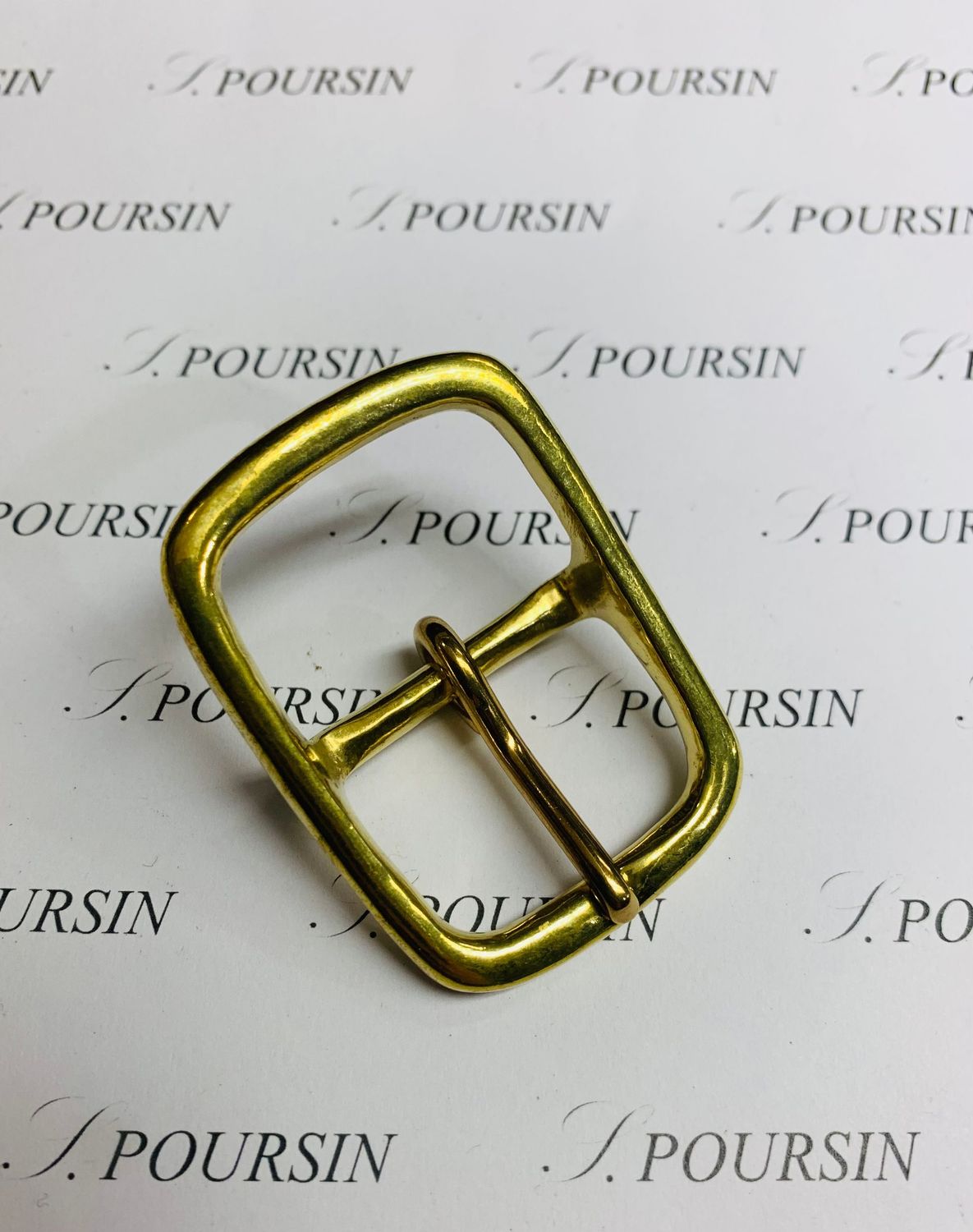 Boucle Double Off 30mm Laiton Poli Bille - lot de 2 pièces