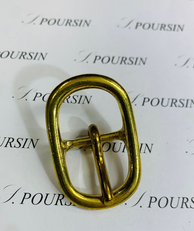 Boucle Double JA 20mm CH Laiton Poli Bille - lot de 2 pièces