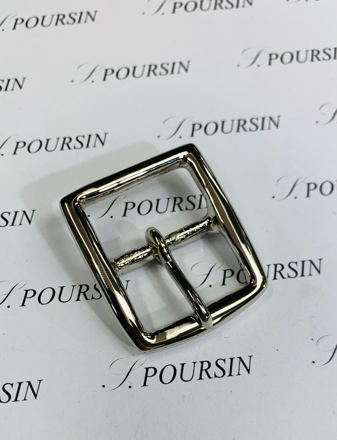 Boucle Etrivière 25mm Laiton Poli Nickel - Bonne Affaire! - 2 pièces