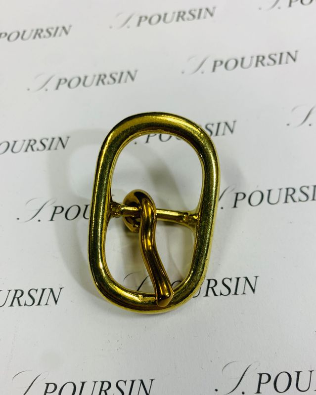 Boucle Double JA 18mm CH Laiton Poli Bille - lot de 2 pièces