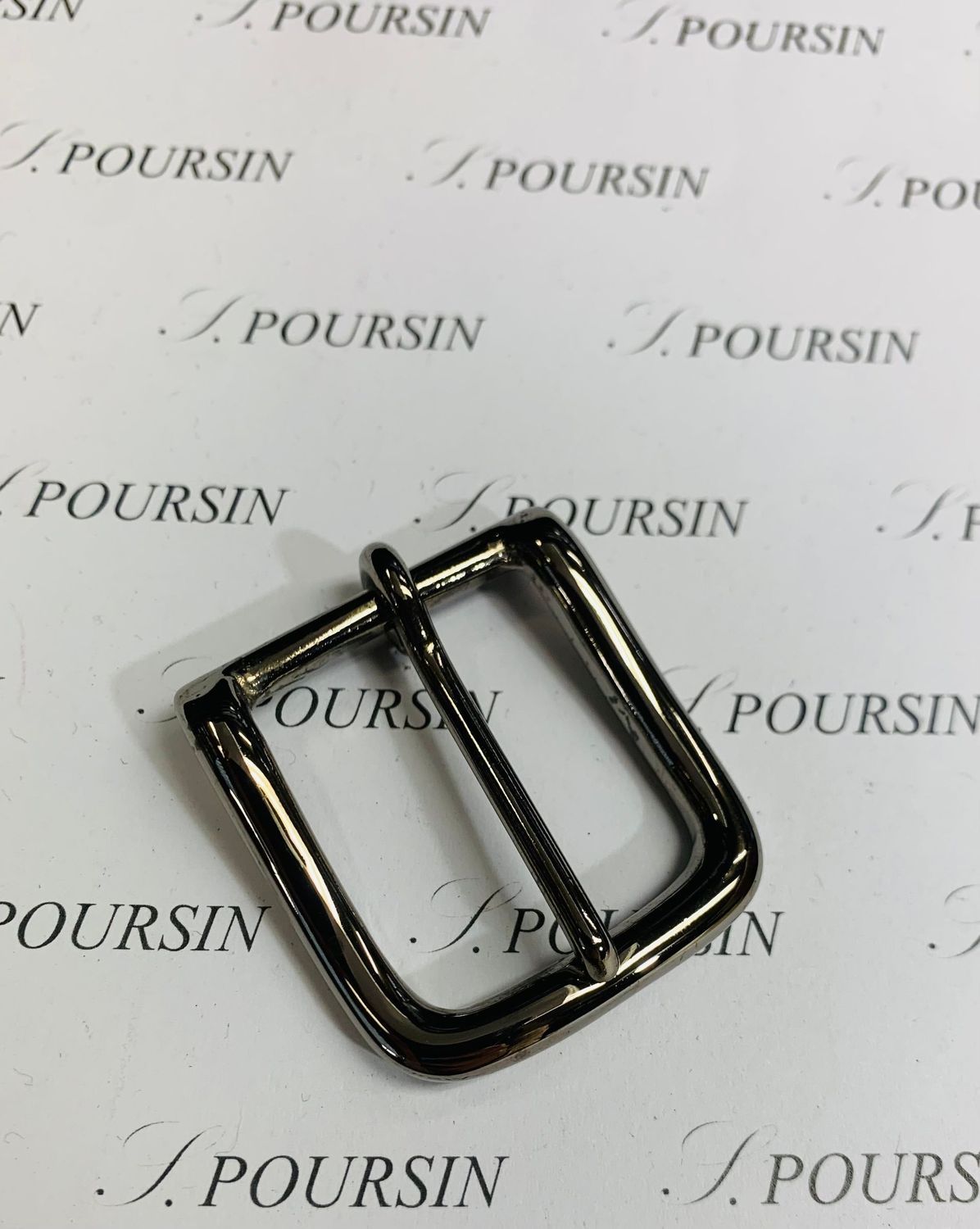 Boucle Lyre 30 Maro Laiton Poli Nickel Noir Verni- 1 pièce