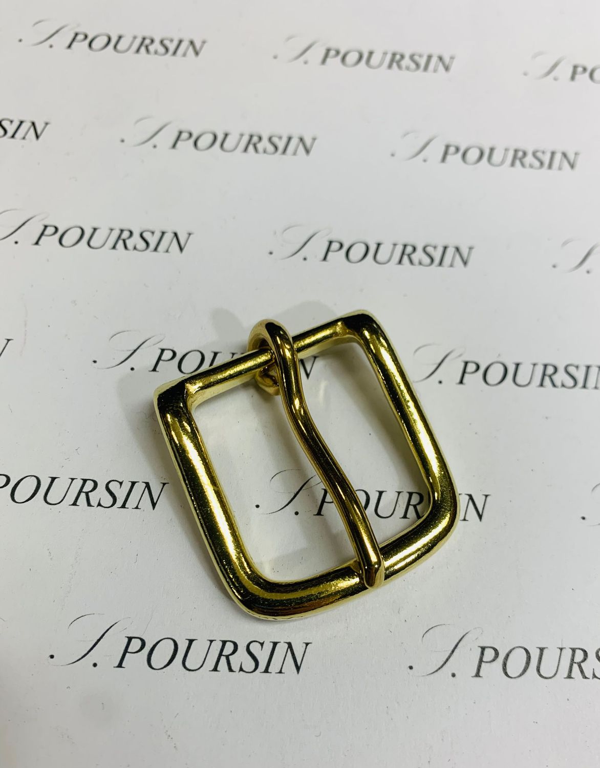 Boucle Lyre 25mm Laiton Poli Bille - lot de 2 pièces