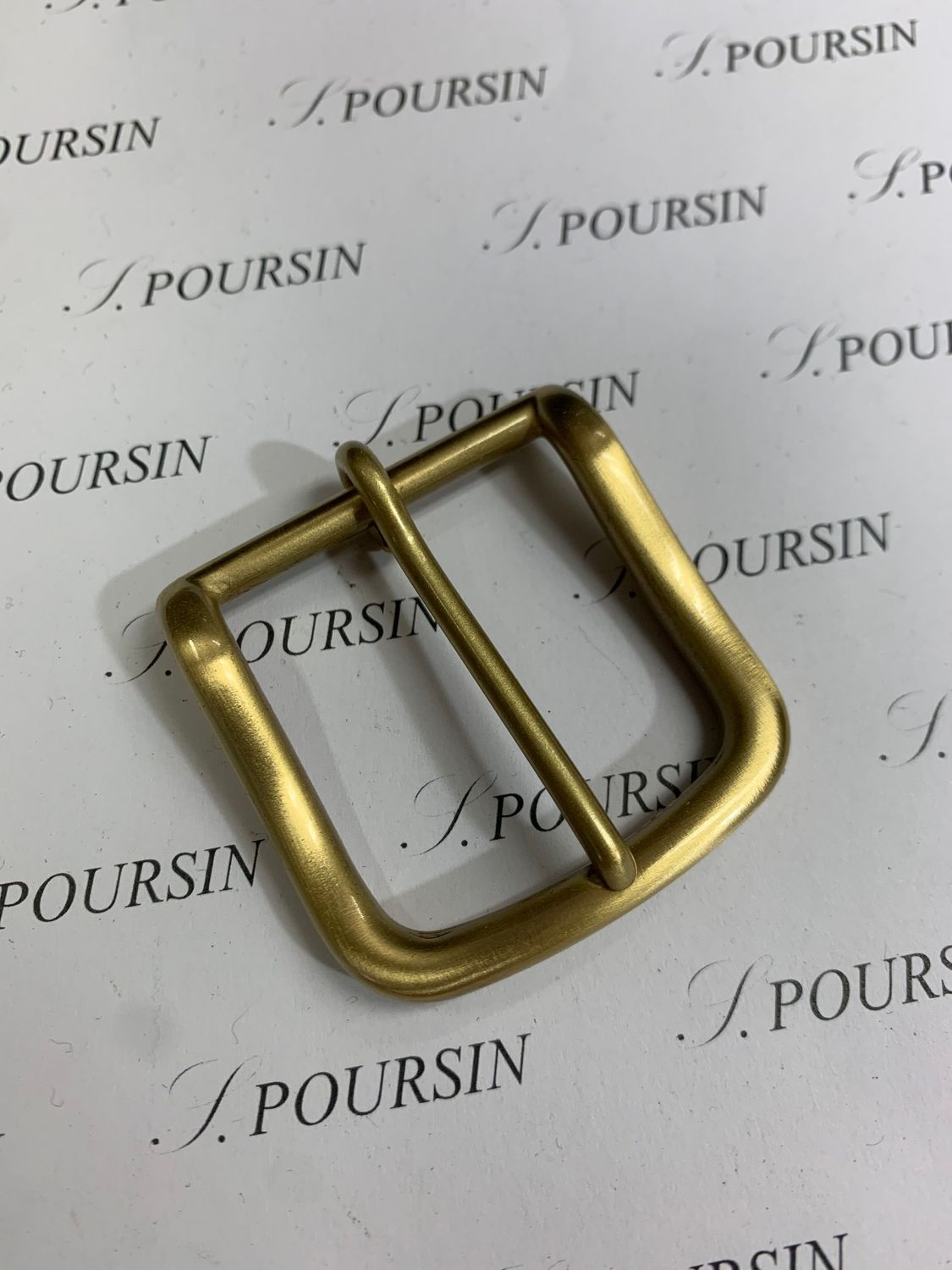 Boucle Lyre 35 Laiton Poli Main Brossé Verni - 1 pièce
