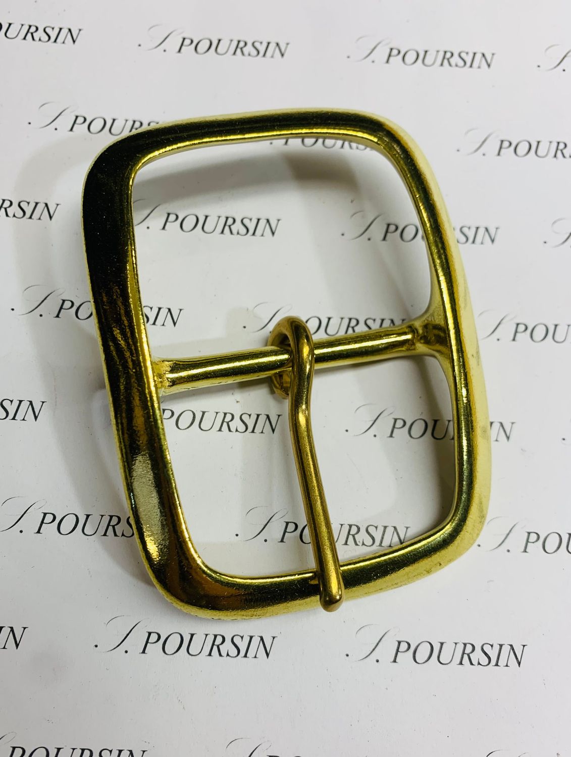 Boucle double 589/50 Bis Laiton Poli Bille - 1 pièce