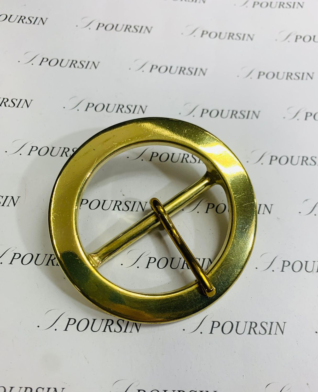 Boucle double 282/50 Laiton Poli Bille - 1 pièce