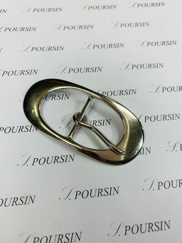 Boucle double 254/30 Laiton Poli Bille Nickel - 1 pièce