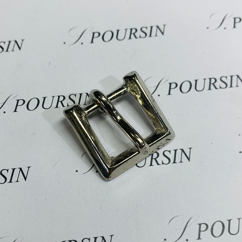 Boucle 648/15 Laiton Poli Bille Nickel- lot de 2 pièces