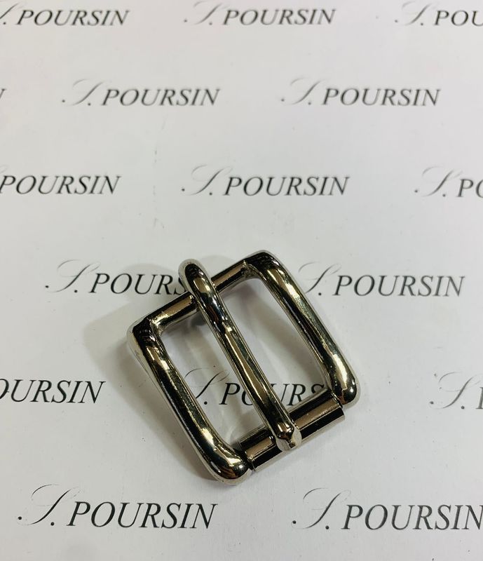 Boucle sous-ventrière 20mm CH Laiton Poli Bille Nickel - lot de 2 pièces