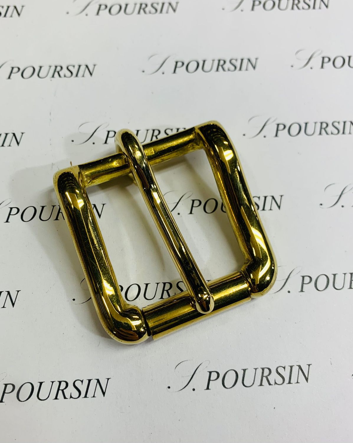 Boucle sous-ventrière 30mm CH Forte Laiton Poli Main - lot de 2 pièces