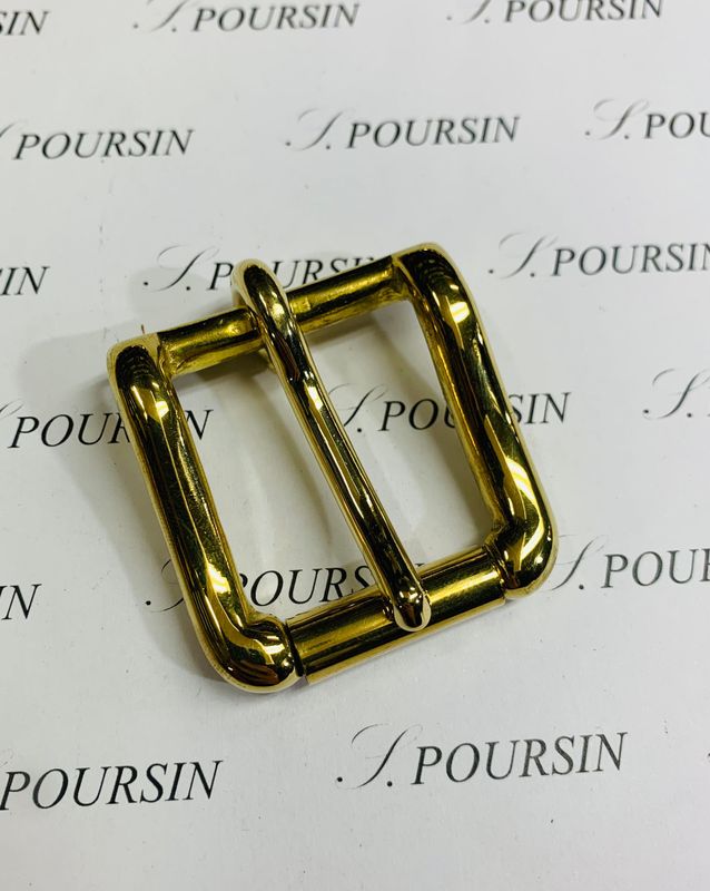 Boucle sous-ventrière 30mm CH Forte Laiton Poli Main - lot de 2 pièces