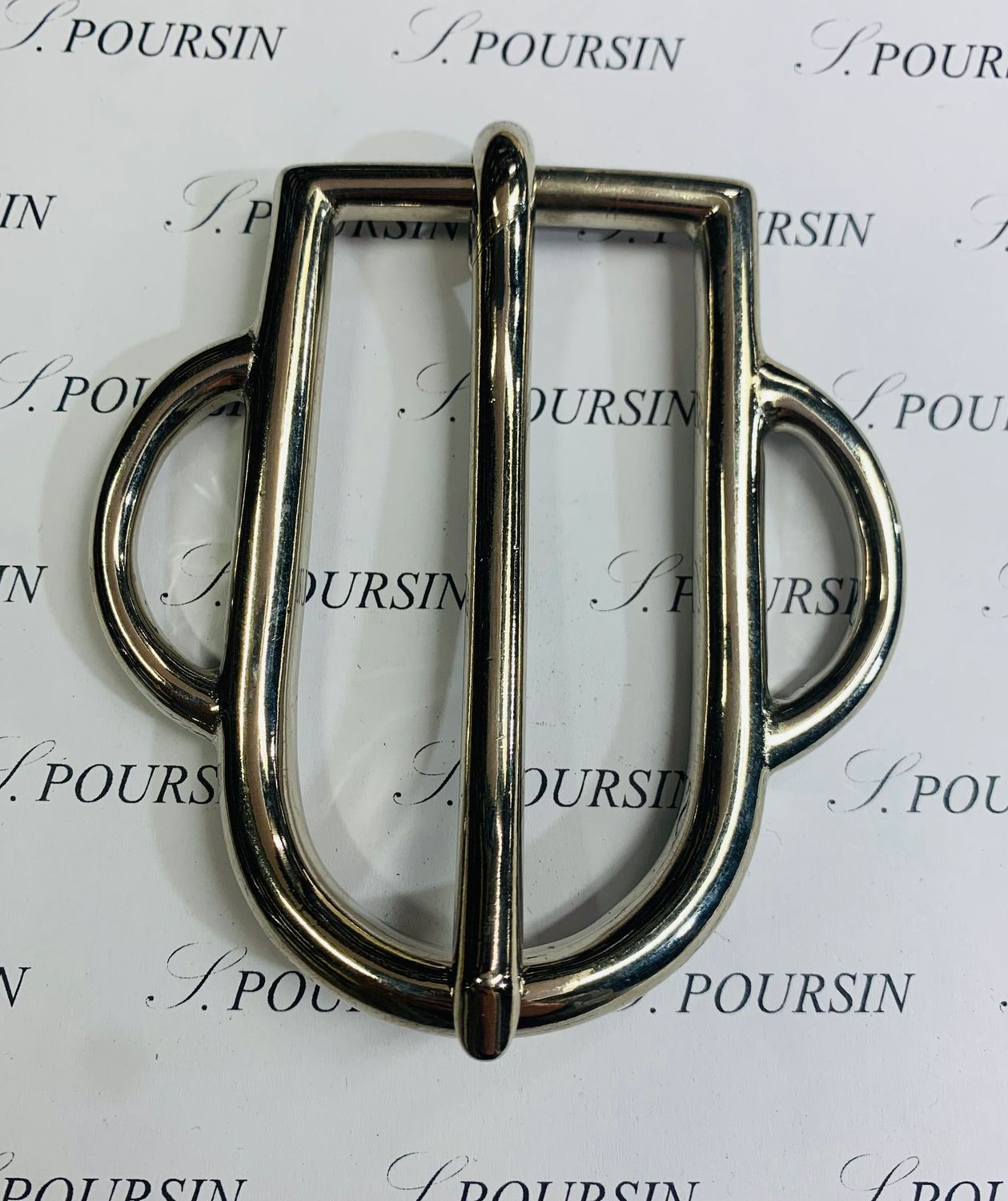 Boucle Mancelle JA 41mm CH Laiton Poli Bille Nickel - 1 pièce