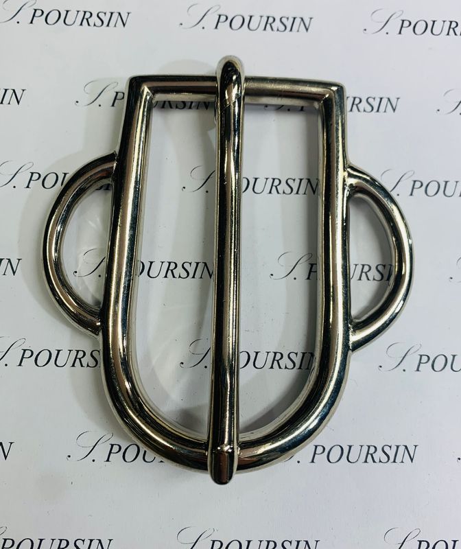 Boucle Mancelle JA 41mm CH Laiton Poli Bille Nickel - 1 pièce