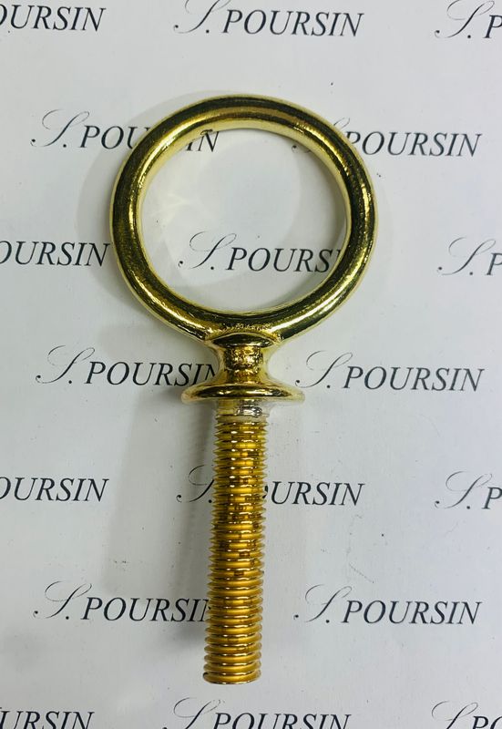 Clé de Sellette N°2 - 35mm - Laiton Poli Bille - 1 pièce
