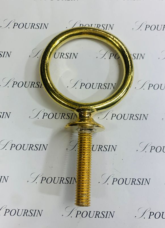 Clé de Sellette N°2 - 50mm - Laiton Poli Bille - 1 pièce