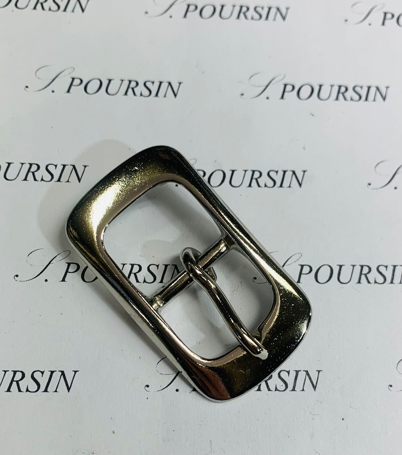 Boucle 590/20 Laiton Poli Bille Nickel - Bonne Affaire! - lot de 2 pièces