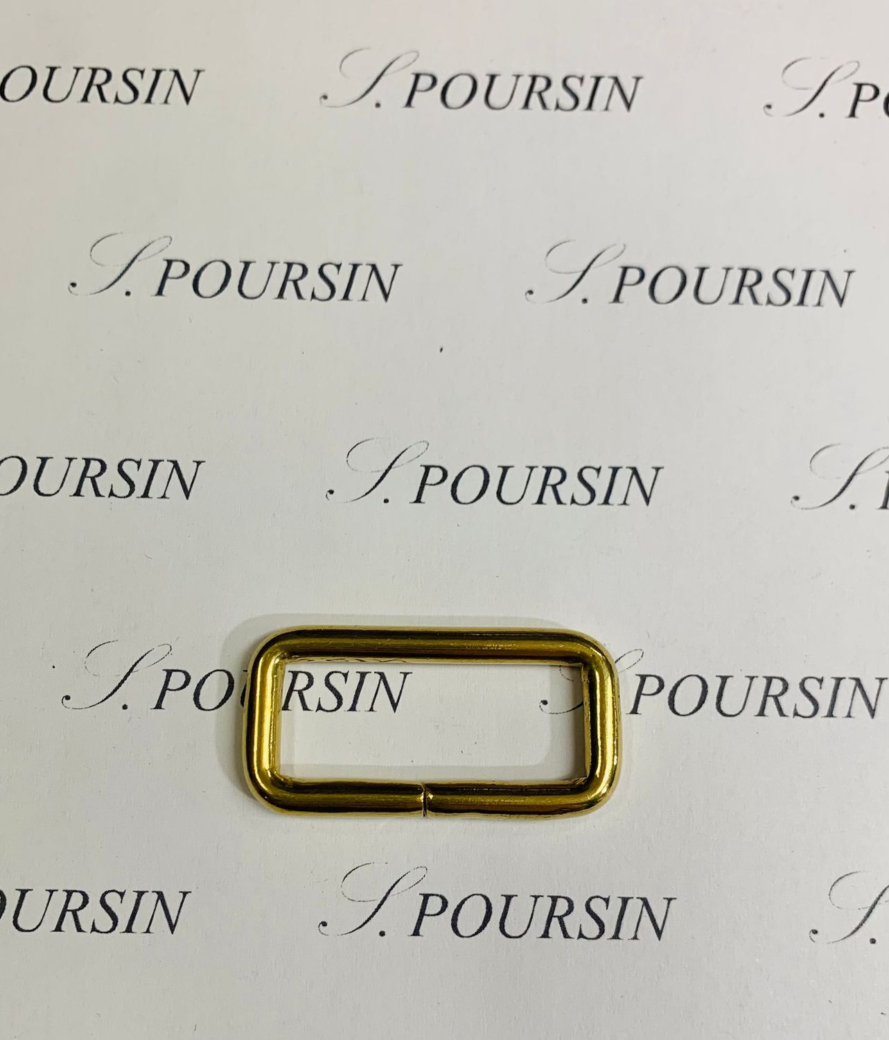 Passant 30,5X11,5 39 Non Soudé Laiton Poli Bille - lot de 10 pièces