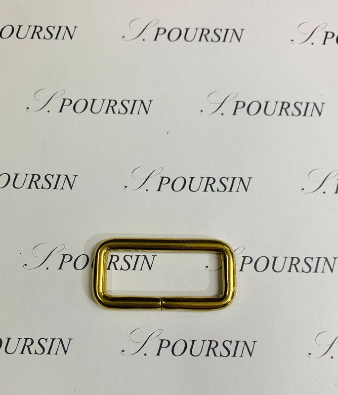 Passant 30,5X11,5 39 Non Soudé Laiton Poli Bille - lot de 10 pièces
