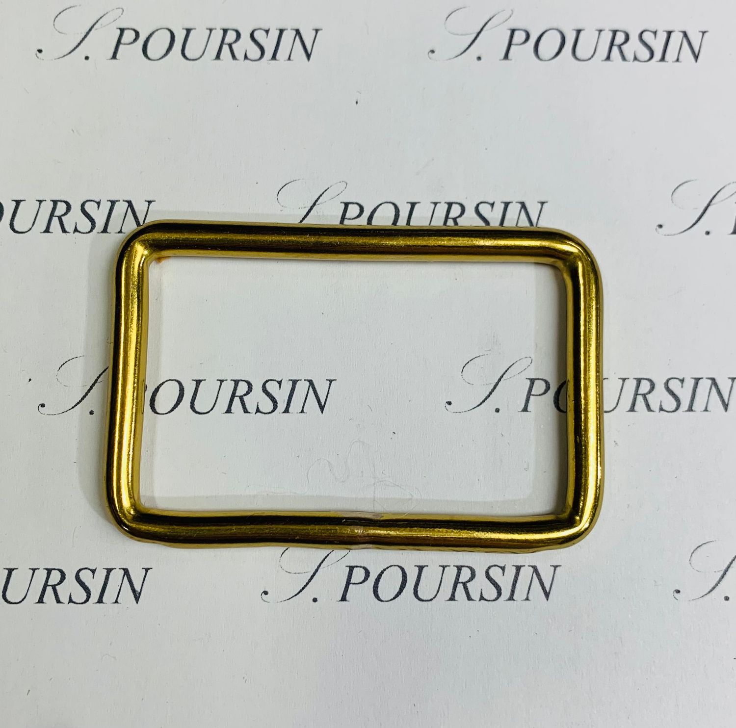 Passant 50x30 44 Soudé Laiton Poli Verni - Bonne Affaire! -  lot de 5 pièces