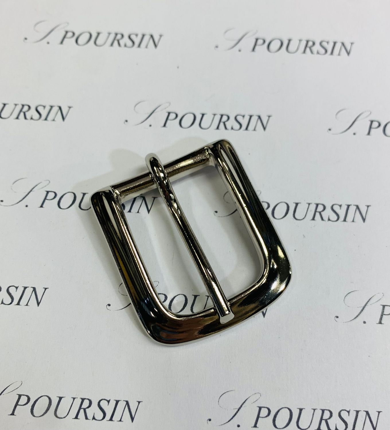Boucle 8169/20 Laiton Poli Nickel - lot de 2 pièces