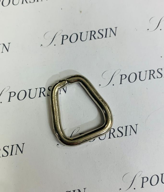 Trapèze 21x18x10 39 Non Soudé Laiton Poli Bille Nickel - lot de 10 pièces