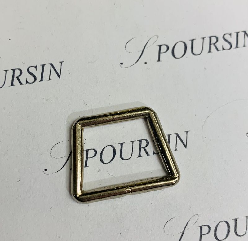 Trapèze 20x15 30 Soudé Laiton Nickel - lot de 10 pièces