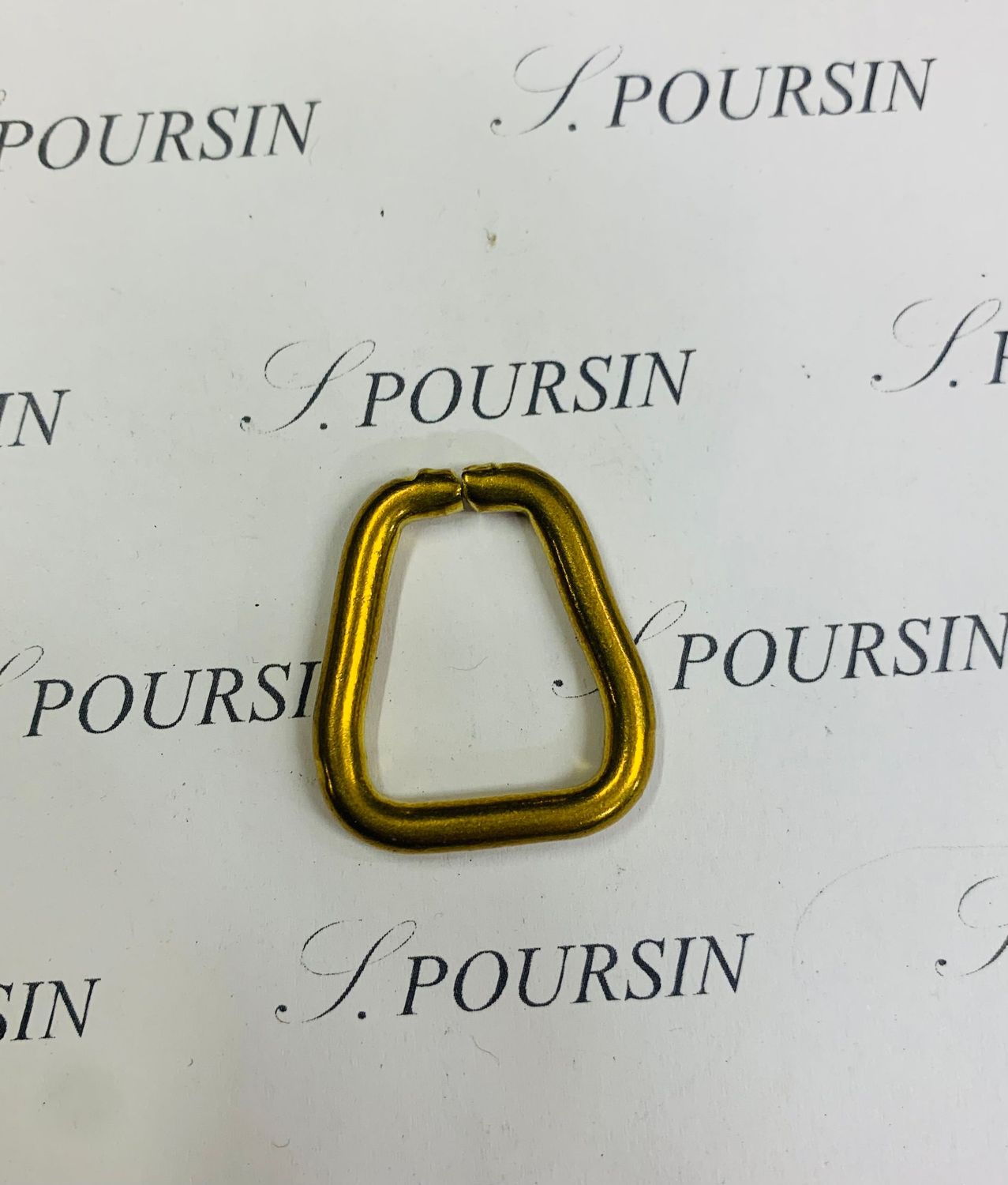 Trapèze 21x18x10 39 Non Soudé Laiton Poli Bille - lot de 10 pièces