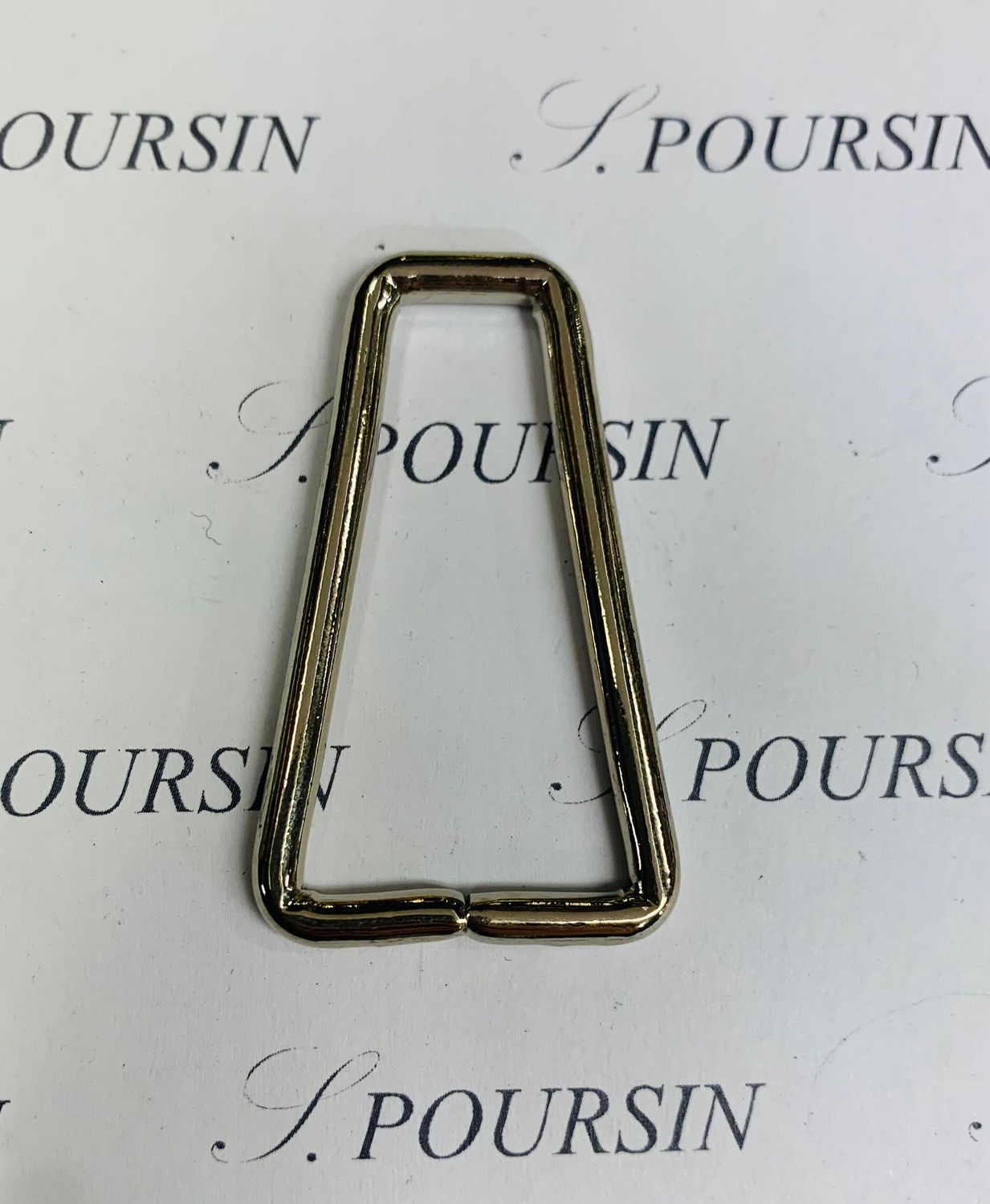 Trapèze 40x20 39 Non Soudé Laiton Poli Bille Nickel - lot de 10 pièces