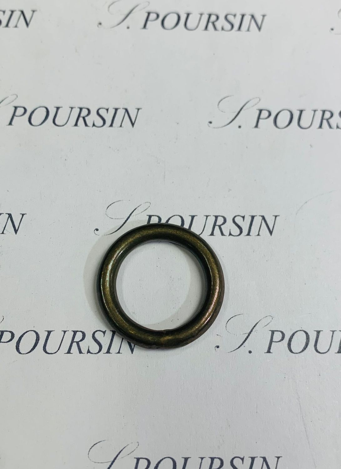 Anneau Soudé 16x34 Laiton Bronzé Antic Foncé Verni - Bonne Affaire! - lot de 10 pièces