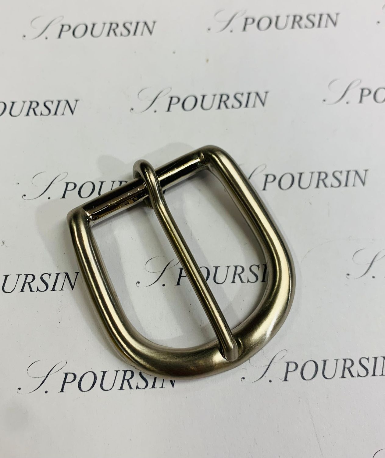 Boucle 253/30 Laiton Poli Main Nickel Brossé - 1 pièce