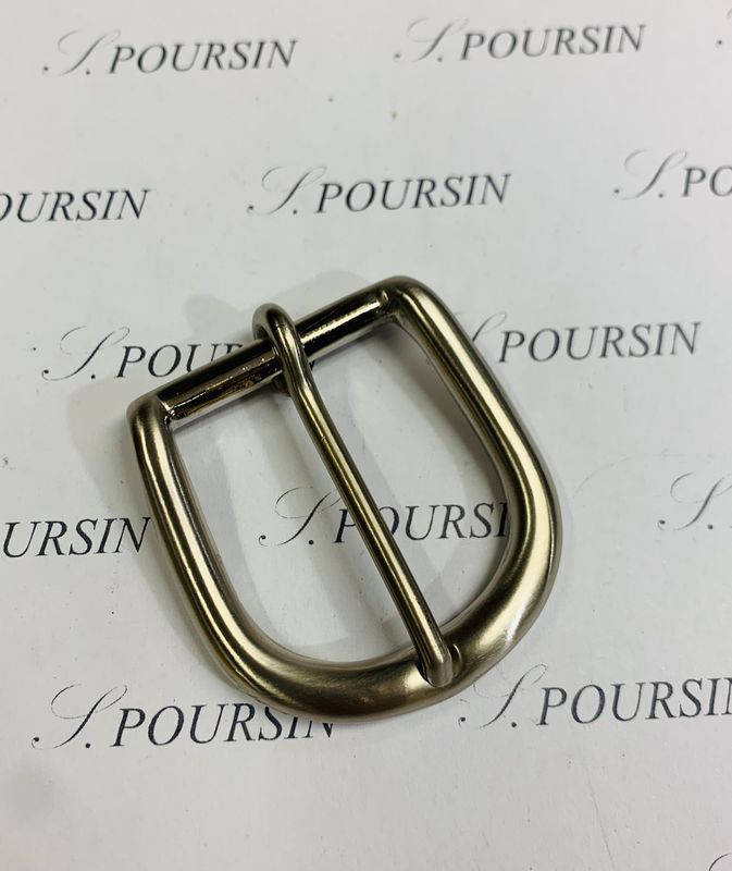 Boucle 253/30 Laiton Poli Main Nickel Brossé - 1 pièce