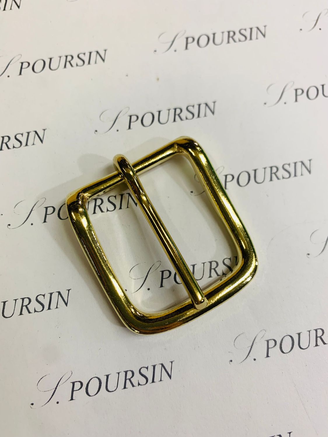 Boucle Lyre 27mm Maro Laiton Poli Bille - lot de 2 pièces