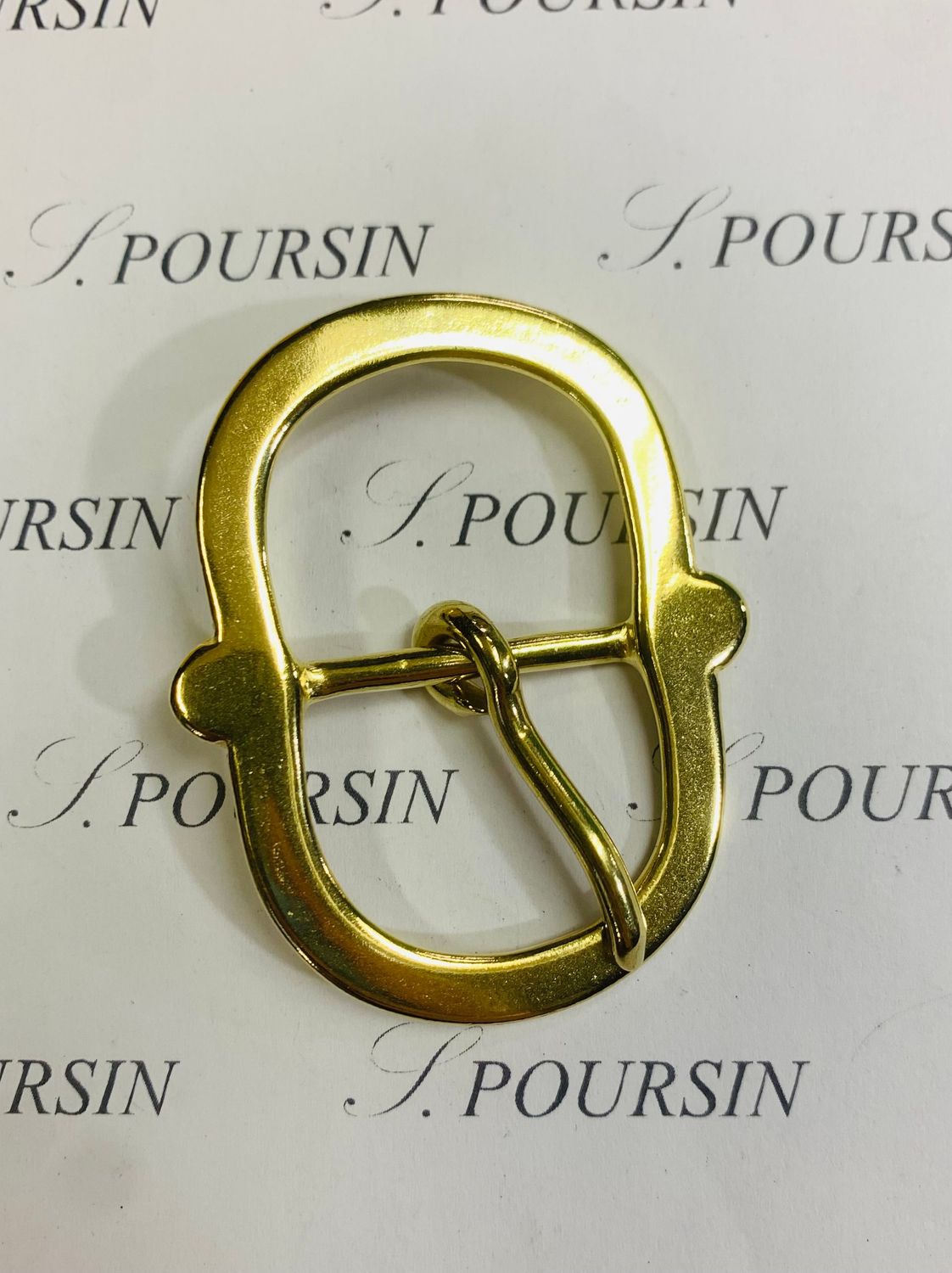 Boucle 44/25 Laiton Poli Bille - 2 pièces