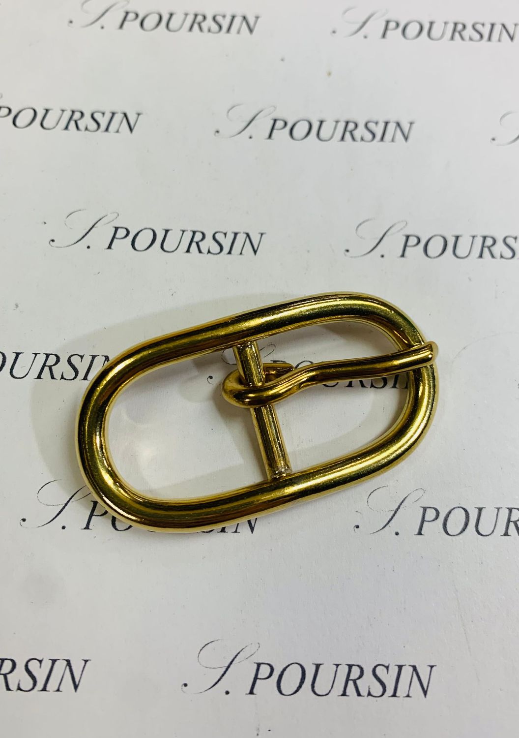 Boucle POVS 20  Laiton Poli Bille - lot de 2 pièces