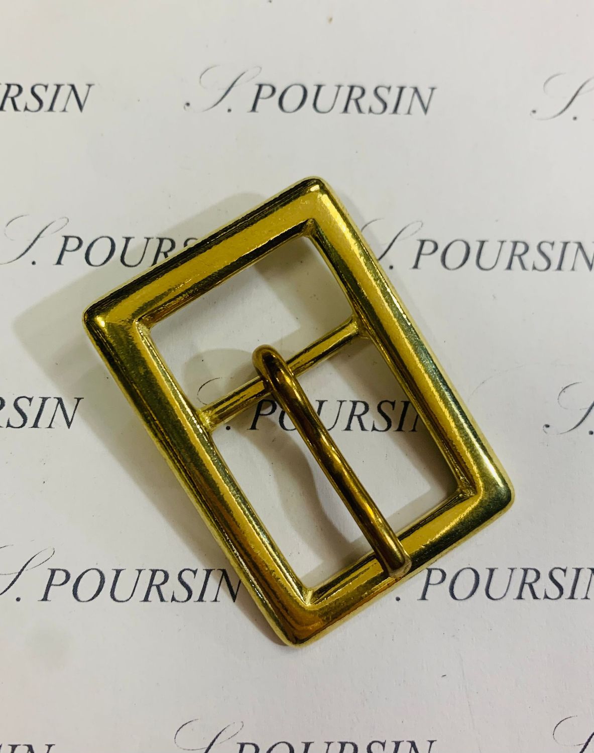 Boucle 640/25 Laiton Poli Bille - lot de 2 pièces