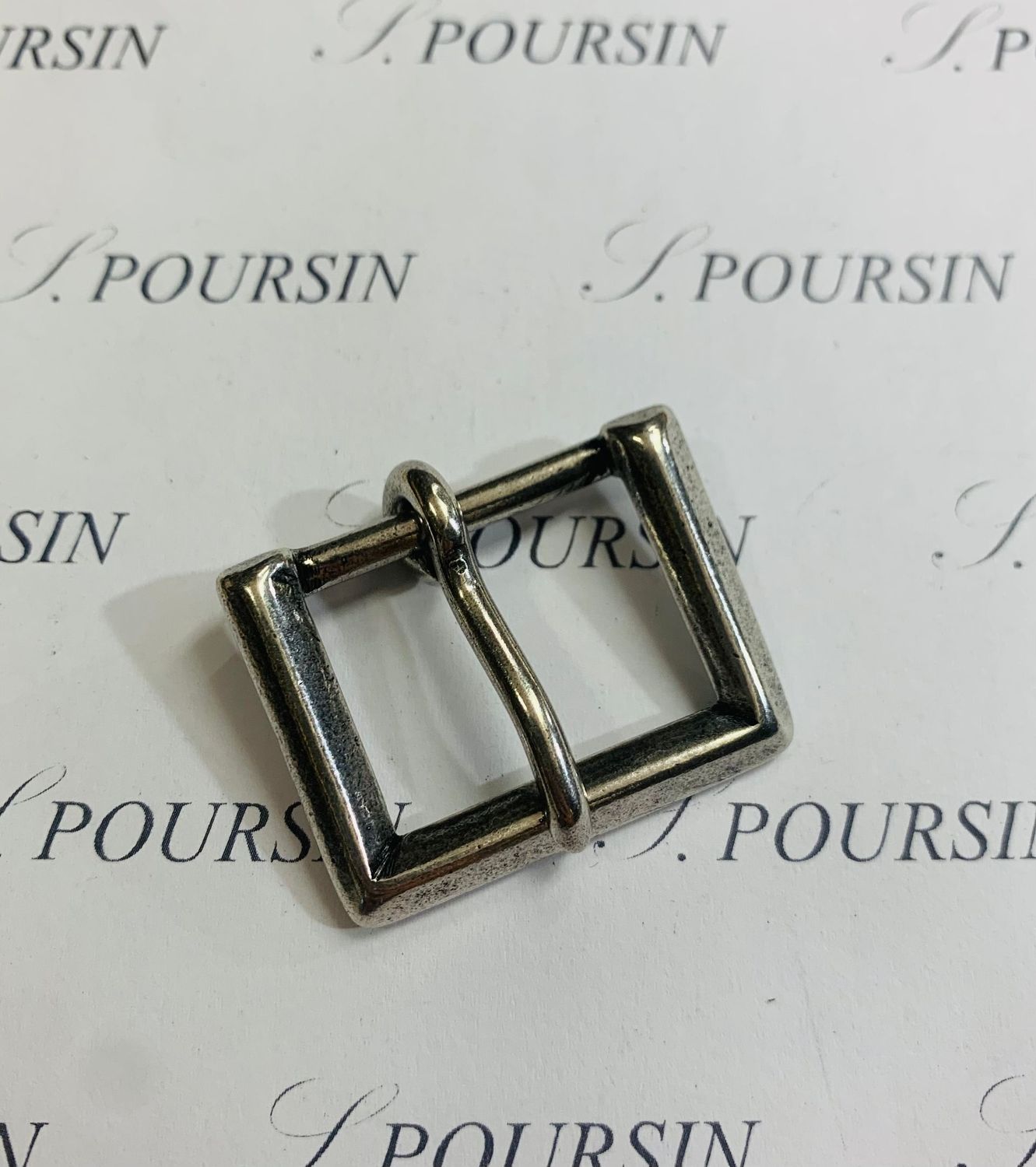 Boucle 648/25 Laiton Vieil Argent Clair Verni - lot de 2 pièces