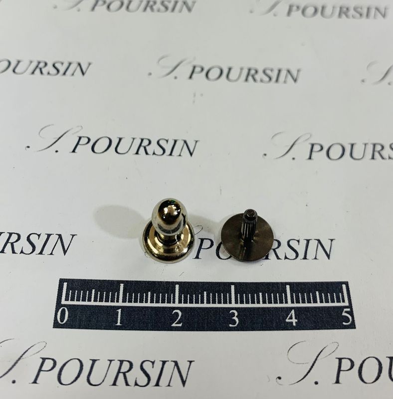 Repère 312 Olive à mater Laiton Nickel - Pied 10x10 Laiton Nickel Noir - lot de 10 pièces - Bonne Affaire !
